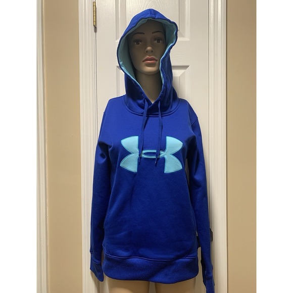Under Armour Tops - Womens Small‎ Under Armour Hoodie Blue Hood Pullover
